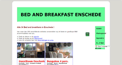 Desktop Screenshot of bedandbreakfast-enschede.com